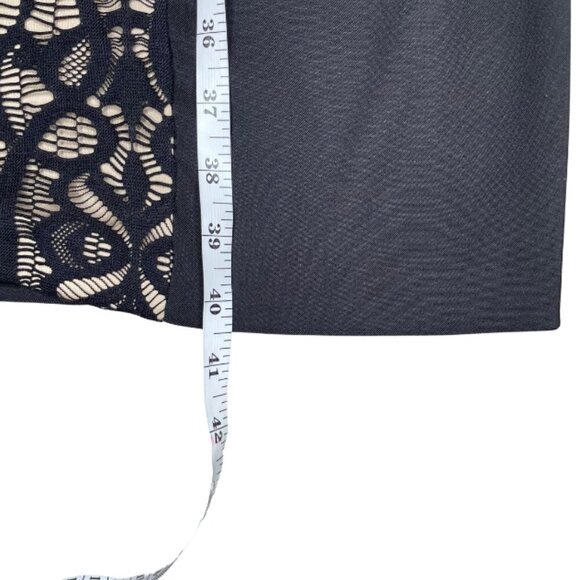 Dress Barn Collection Black Cream Lace Embroidered Sheath Dress Plus Size 20 - Picture 6 of 8